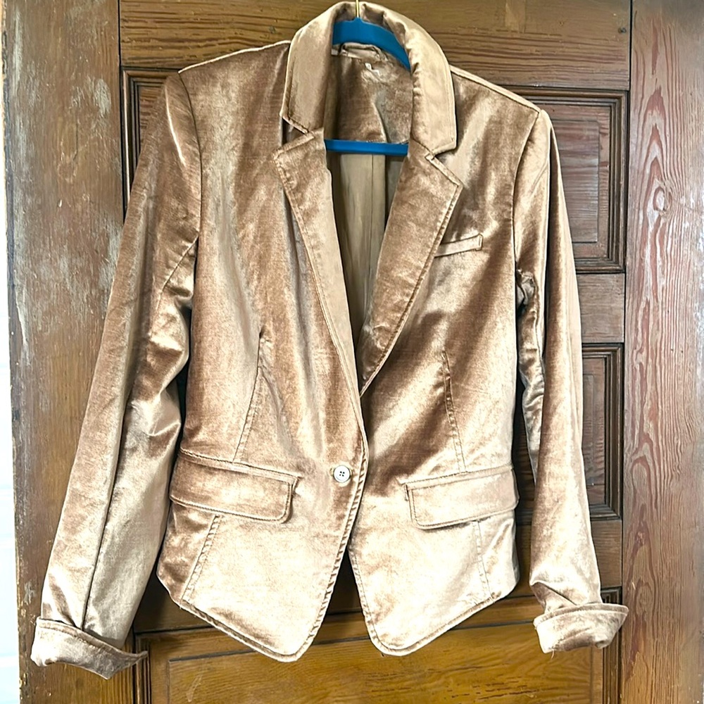 Free People Velvet Halo Blazer Size Small